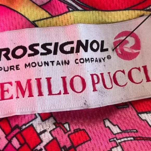 EMILIO PUCCI Colorblock Pattern Down Jacket ROSSIGNOL X - Picture 9 of 10